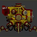Robot Spider Robot Mecha Spider Science Fiction Spider Mechanical Spider Battery Spider Tower Defense 3d model