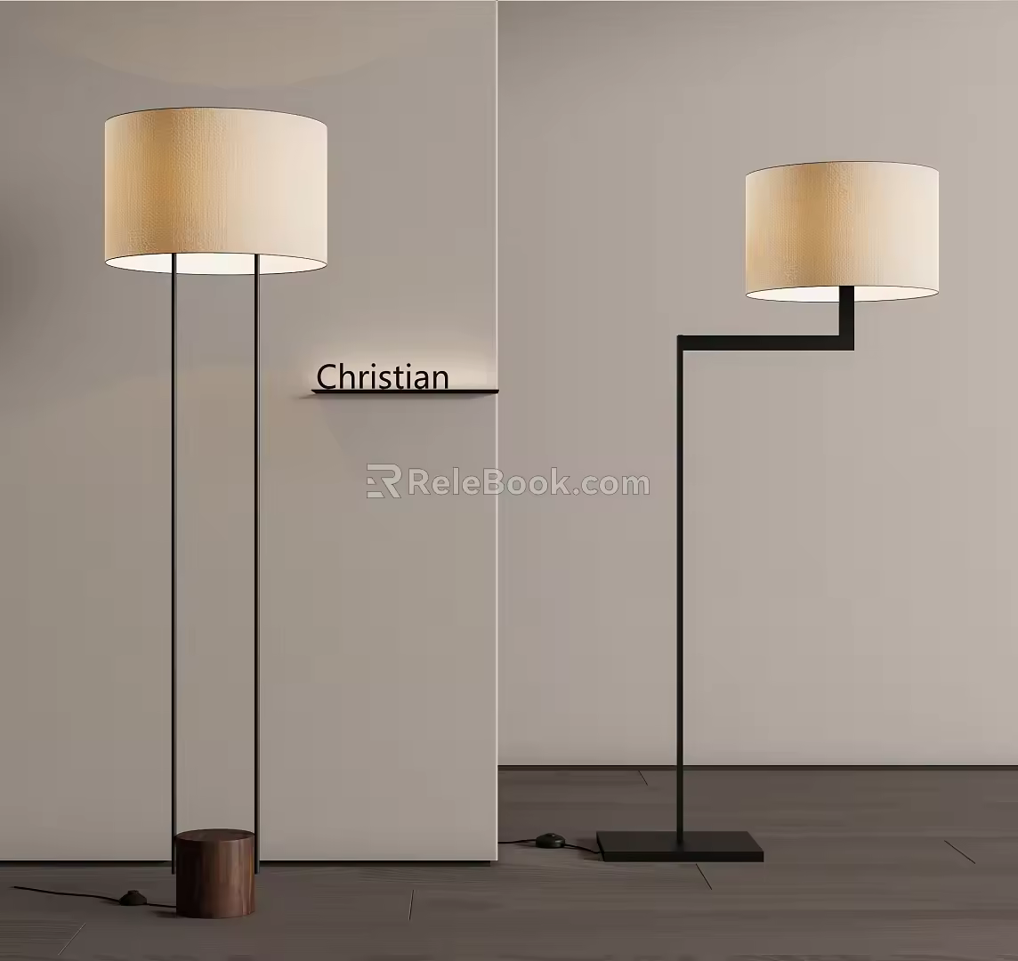 Christian floor lamp 3d model