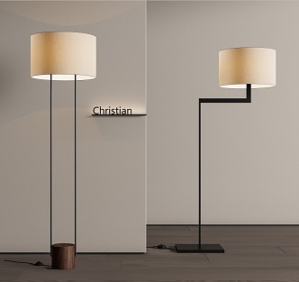 Christian floor lamp 3d model