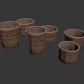 Stylish Handwoven Wicker Storage Baskets in Various Sizes for Home Organization