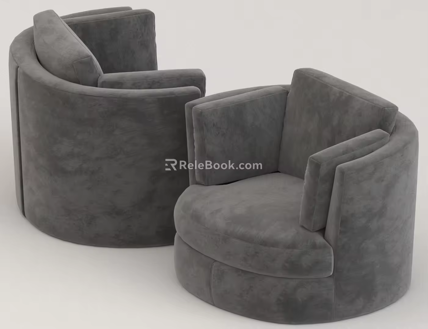 Fabric Lazy Sofa Flannel Sofa 3d model