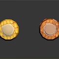 Fresh Bright Yellow and Orange Corn Cobs on Dark Reflective Surface