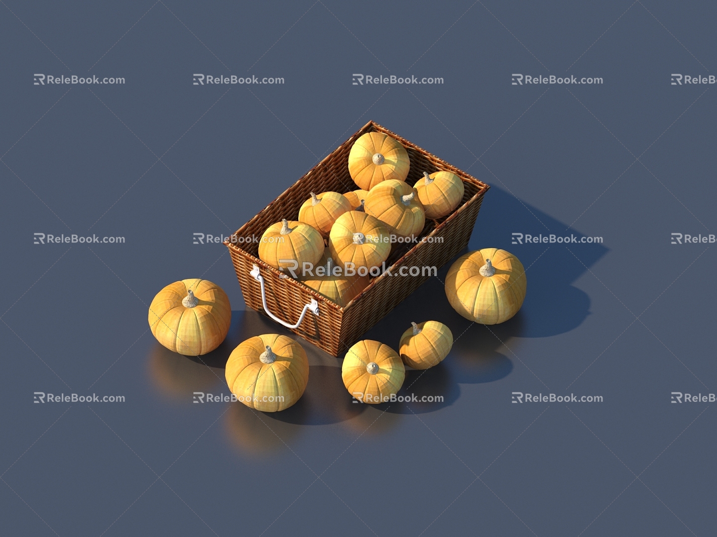 Pumpkin Cartoon Pumpkin Vegetables model