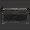 Vintage Black Mechanical Typewriter Classic Design Household Writing Tool With Metal Parts