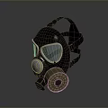 Protective Gas Mask For Daily Safety With Filter And Clear Lens
