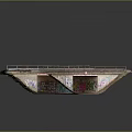 Detailed Railroad Track Structure With Wooden Ties Rails And Concrete Underpass
