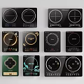 Modern Induction Cooker Embedded Induction Cooker Induction Cooker Double Stove Induction Cooker Induction Cooker Integrated Panel 3d model