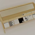 Modern Wooden Coffee Table with Glass Top and Magazine Storage Display Shelf
