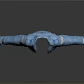 Blue Denim Jacket With Distressed Design And Spread Arms Casual Style