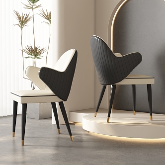 Dining chair combination 3d model