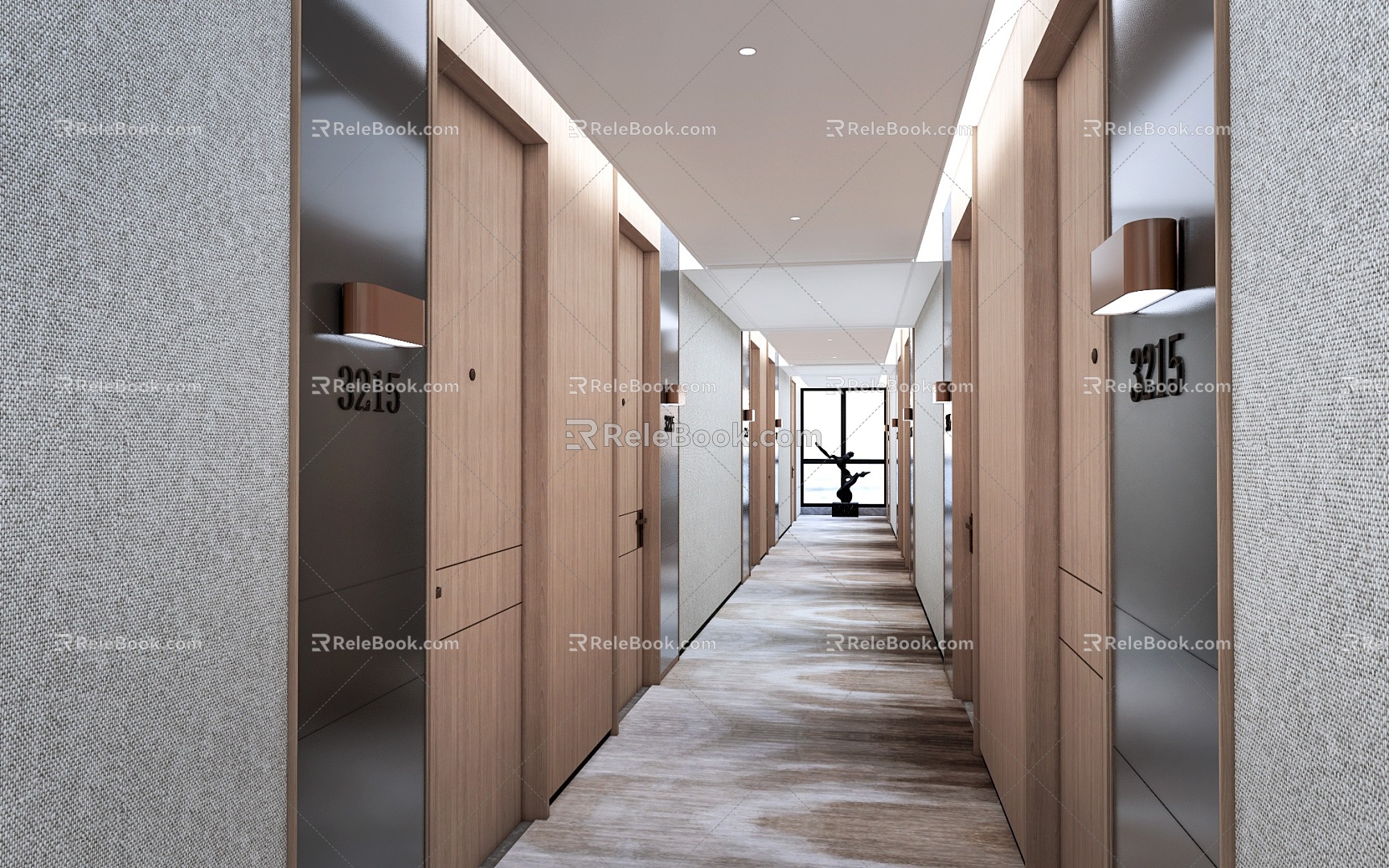 office aisle company aisle hotel aisle corridor 3d model