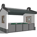 New Chinese Pavilion Garbage Collection Point 3d model