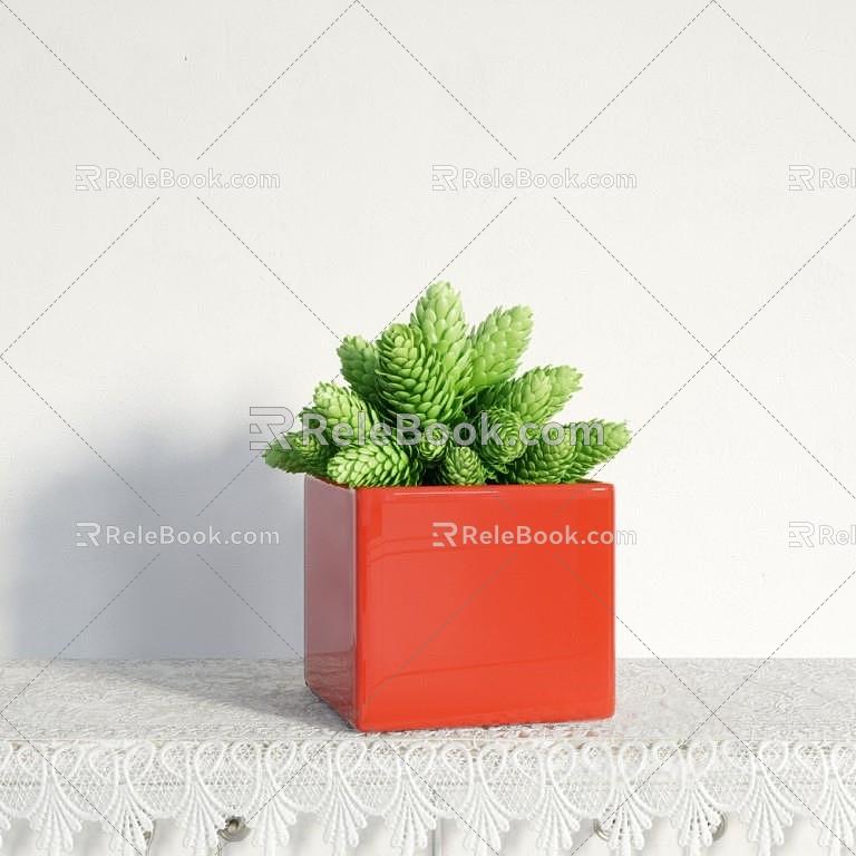 potted plant 3d model