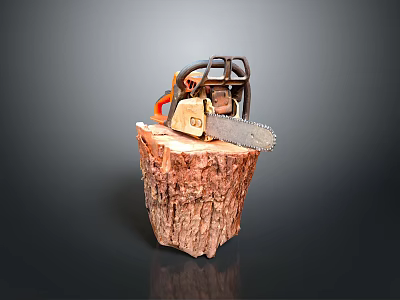 Creative Tree Stump Shaped Lighting Fixture Combination With Modern Design 3d model
