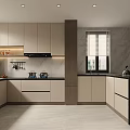 Modern Open Kitchen Interior Design With Cabinets Island Counter And Appliances