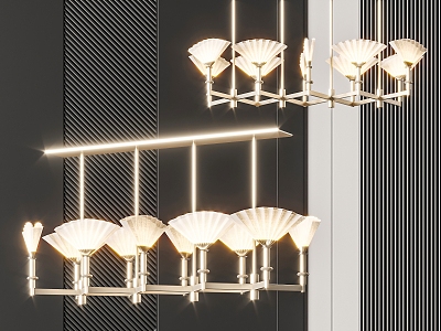 New Chinese Chandelier 3d model