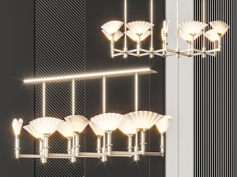 New Chinese Chandelier 3d model