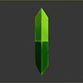 Green Hexagon Decorative Artifact Crafted From Wooden Stone With Surface Emblem