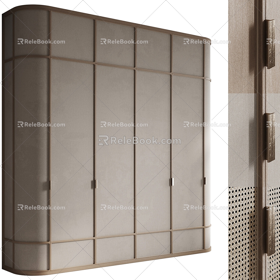 Modern wardrobe wardrobe 3d model