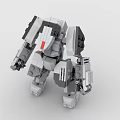 LEGO Toy Blocks Fighting Robot Gundam Mech Warrior Transformers 3d model