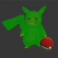 Pikachu Game Movie Character With Yellow Fur Red Cheeks And Poké Ball