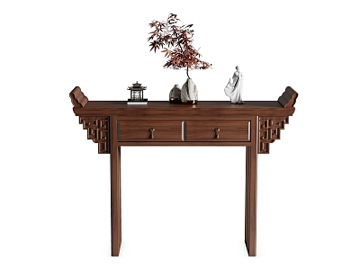 New Chinese-style Solid Wood Table Desk model