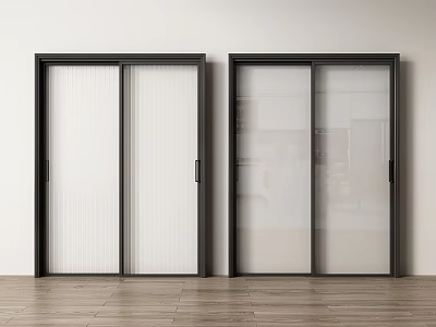 sliding door sliding door extremely narrow sliding door glass sliding door kitchen sliding door balcony sliding door 3d model