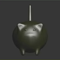 Cute Light Green Rounded Cat Shaped Furniture Design For Home Decor