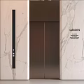 Modern Garden Elevator With Sleek Marble Exterior And Elegant Design 3d model