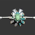 Anime Character With Green Hair And Butterfly Inspired Costume And Wing Details