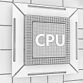 Advanced Industrial Equipment CPU Processor On Circuit Board Technology Design