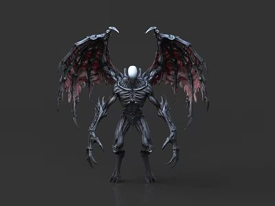 Monster Demon Wings Monster Game Boss 3d model Monster Demon Wings Monster Game Boss 3d model
