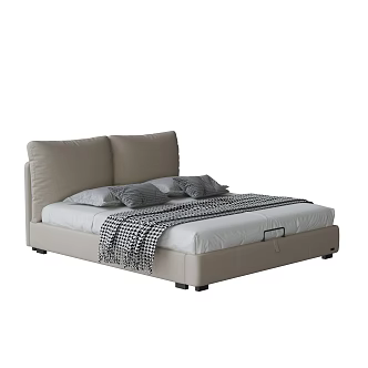 Modern Double Bed 3d model