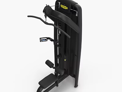 Black Multifunctional Sports Equipment With Adjustable Handles And Comfortable Seat 3d model
