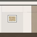 Modern background wall Minimalist background wall 3d model