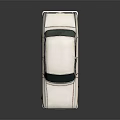 White Vintage Classic Sedan Car With Retro Design And Smooth Exterior