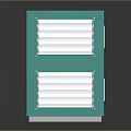 Turquoise Modular Storage Cabinet Units With Square Panels And Wheels For Home Organization