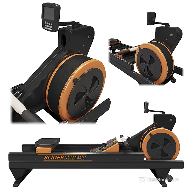 Slider Dynamic Rowing Machine Design And Features 3d model