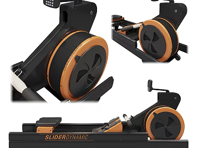 Slider Dynamic Rowing Machine Design And Features 3d model