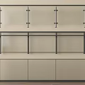 Modern Glass Railings With Sleek Metal Frame And Transparent Panels Design
