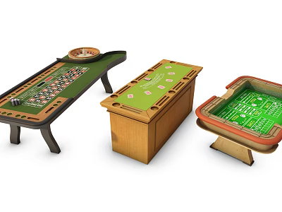 Chess and card table 3d model Chess and card table 3d model
