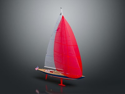 Modern Sailing Cartoon Sailing Small Sailing model