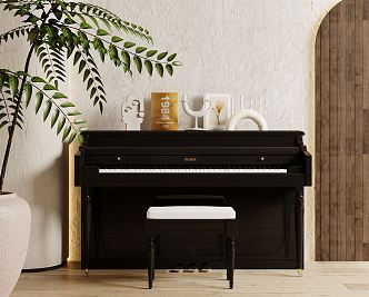 Modern Piano 3d model