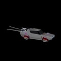 Retro Futuristic Car 3d model