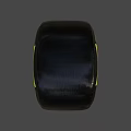 Pirelli P Zero Black Tire With Yellow Logo And Silver Alloy Rim