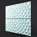 3D Hexagonal Patterned Decorative Wall With Textured Surface For Modern Home Interior Design
