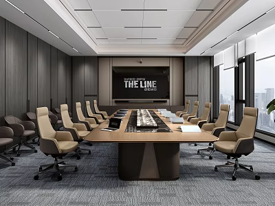 Modern Conference Room 3d model