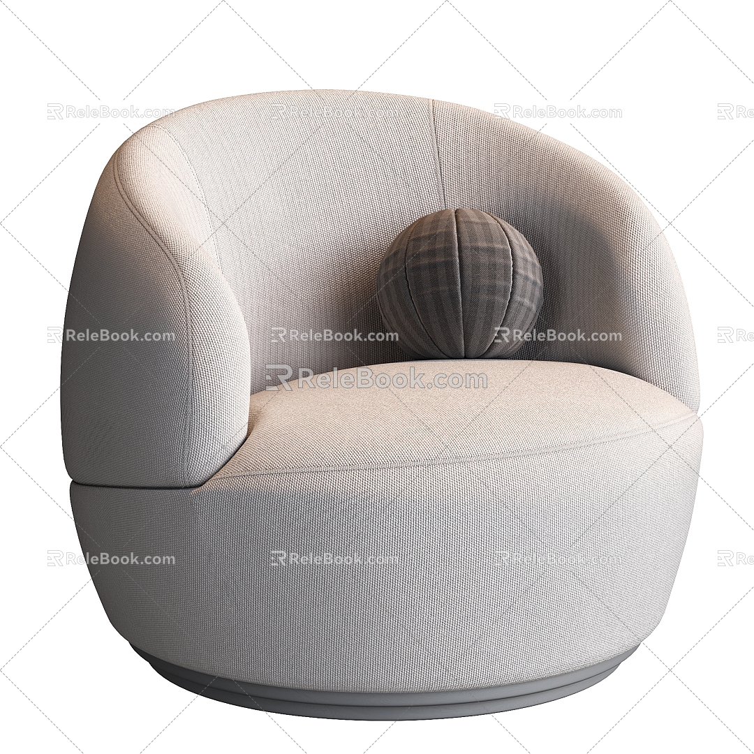 Modern Single Sofa Casual Sofa Single Chair 3d model