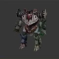 Game Movie Robot Character With Mechanical Armor And Detailed Metallic Design