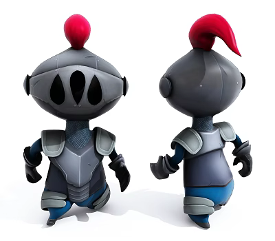 Modern Toy Cartoon Little Knight 3d model Modern Toy Cartoon Little Knight 3d model